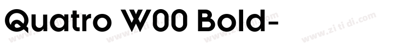 Quatro W00 Bold字体转换